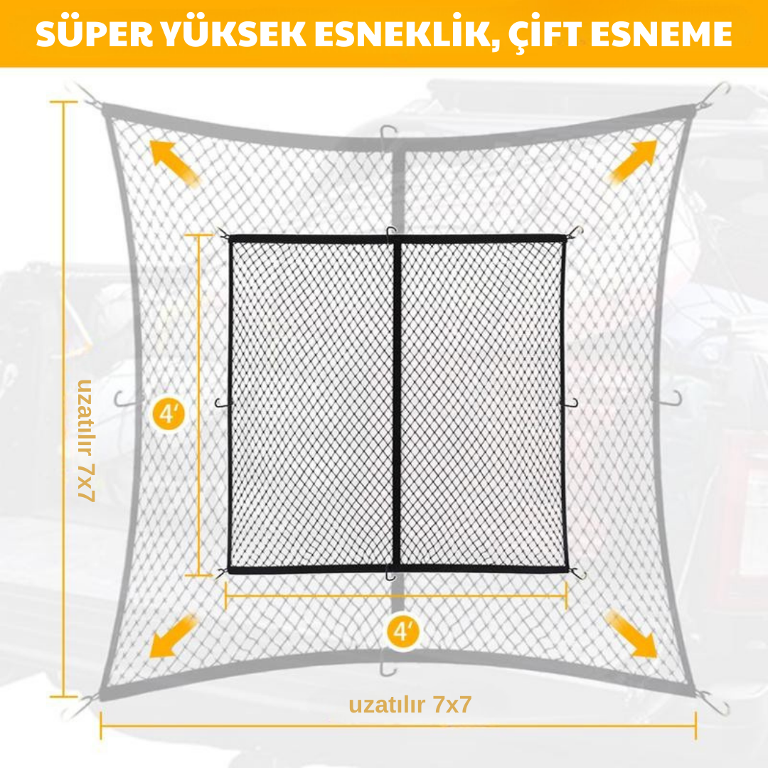 Yüksek Elastik Kamyon Kasası Ağı